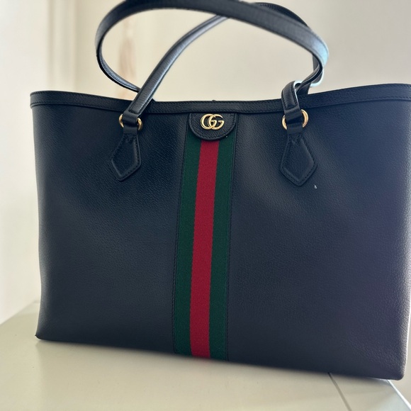 Gucci Leather Ophidia Medium Tote - Picture 1 of 5
